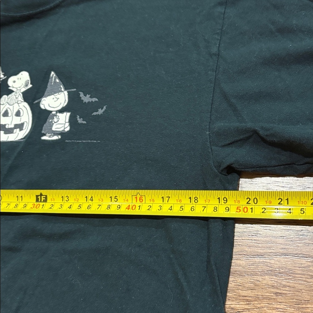 Peanuts Cotton Glow in the Dark Graphic T-Shirt  Halloween Great Pumpkin Medium - Picture 3 of 6